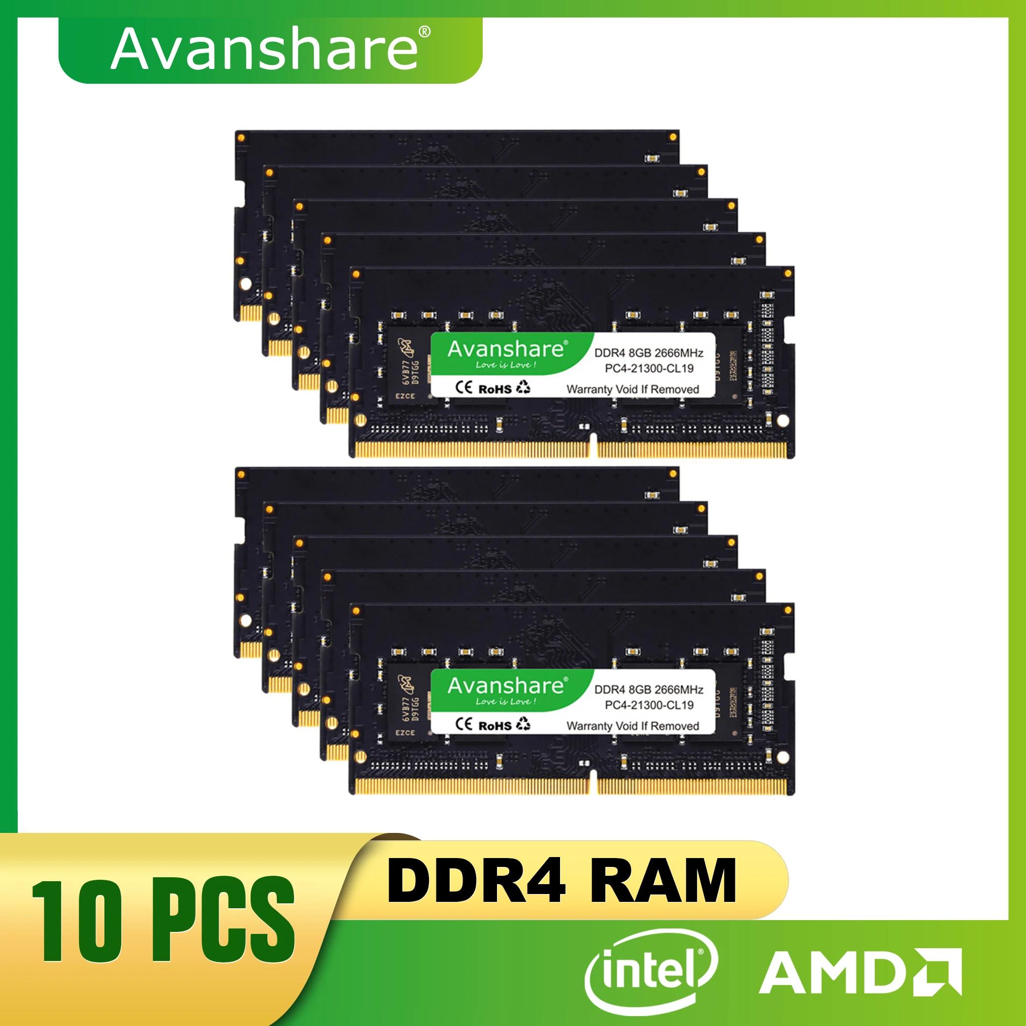 Avanshare Ʈ ޸ PC4 19200 21300 25600 So-dimm NB ޸ Ddr4 , RAM 4GB, 8GB, 16GB, DDR4, 2400MHz, 2666MHz, 3200MHz,